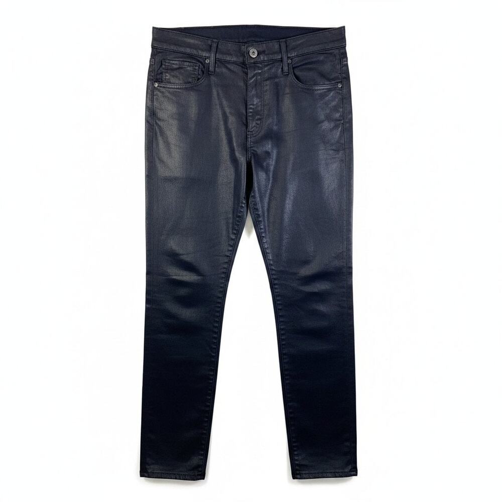NWT AG Adriano Goldschmied The Farrah Skinny Ankle Leatherette Jeans 30R USA